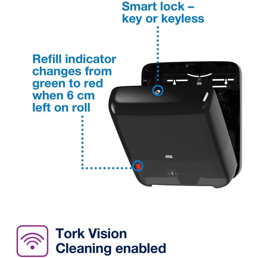 TORK Tork Matic Hand Towel Roll Dispenser Black H1