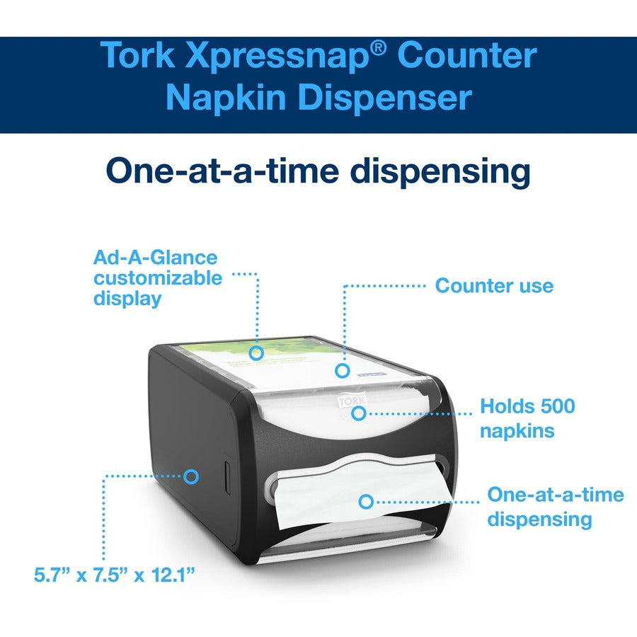 TORK Xpressnap Counter Napkin Dispenser Black N4