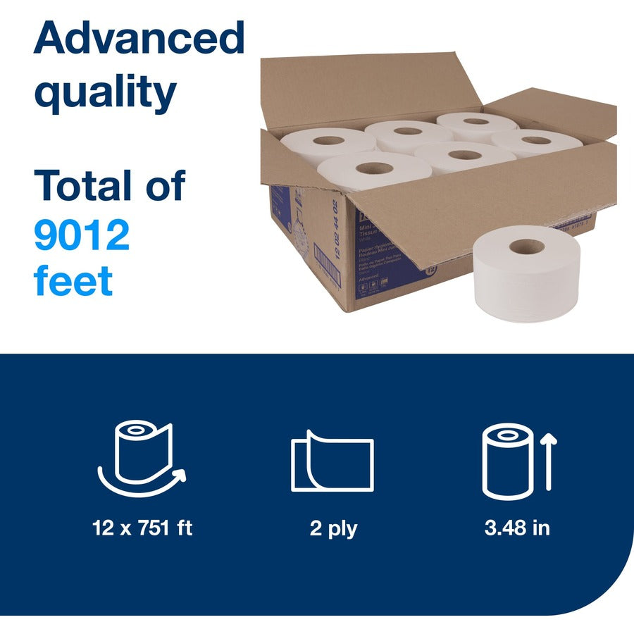 TORK Mini Jumbo Toilet Paper Roll White T2
