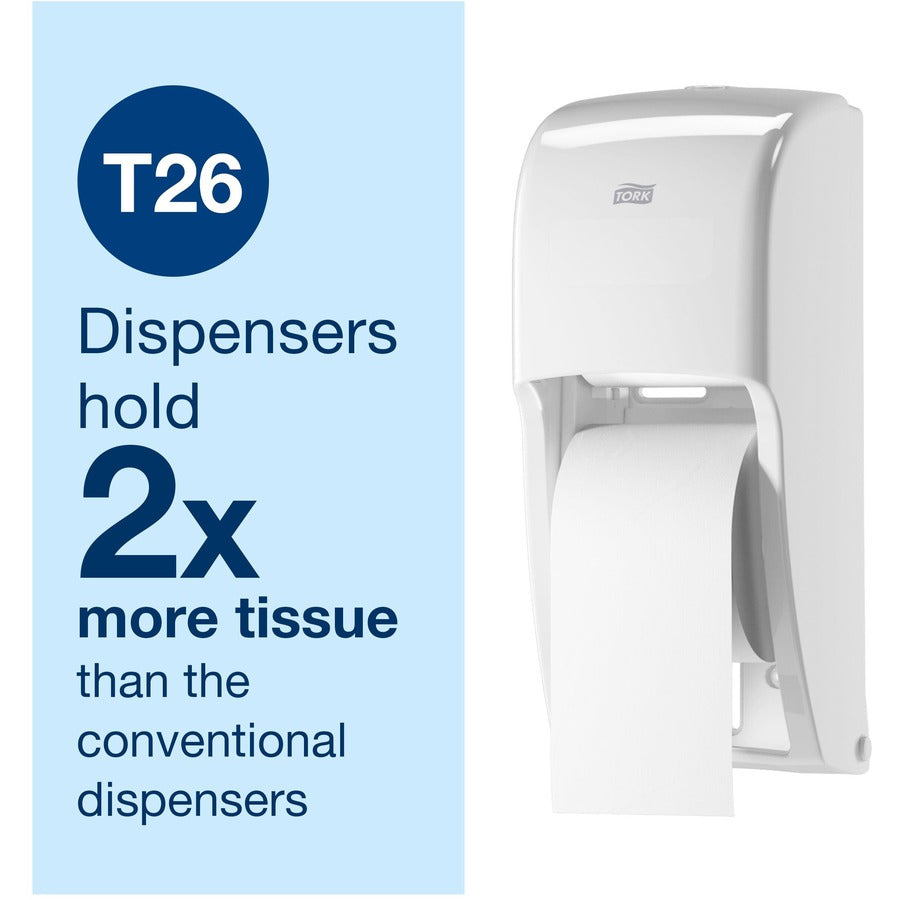 TORK High-Capacity Toilet Paper Roll White T26