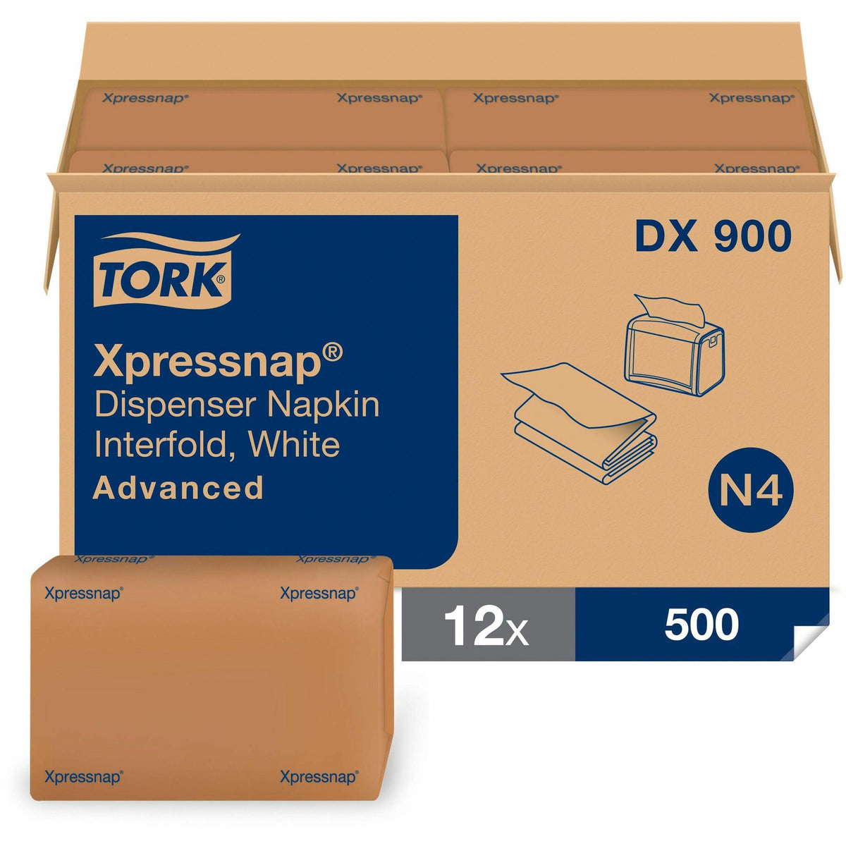 TORK Xpressnap White Dispenser Napkin N4