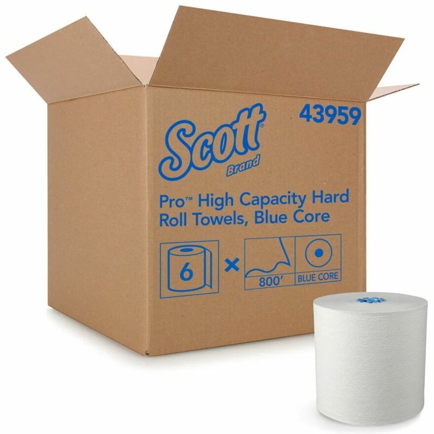 Scott Pro White Hard Roll Towels (Color Core System)