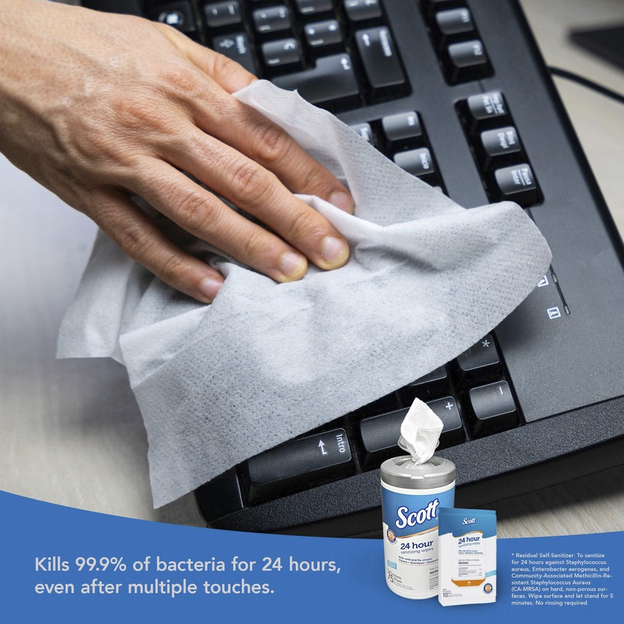 Scott 24 Hour Sanitizing Wipes