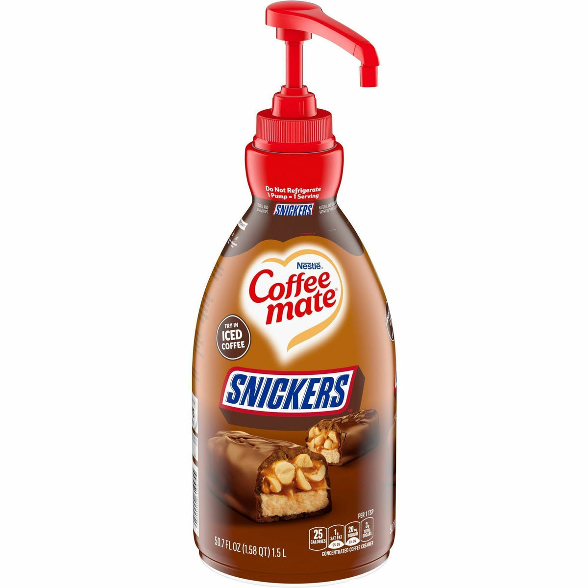 Coffee mate Snickers Liquid Concentrate Coffee Creamer - Pump Bottle