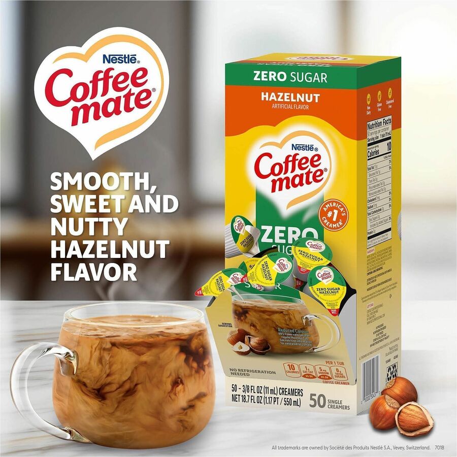 Coffee mate Sugar-Free Hazelnut Nondairy Liquid Creamer Singles