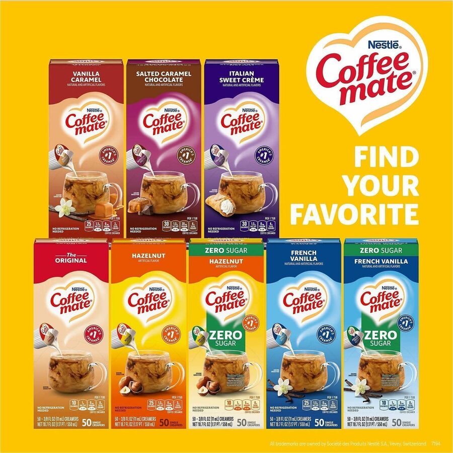 Coffee mate Sugar-Free Hazelnut Nondairy Liquid Creamer Singles