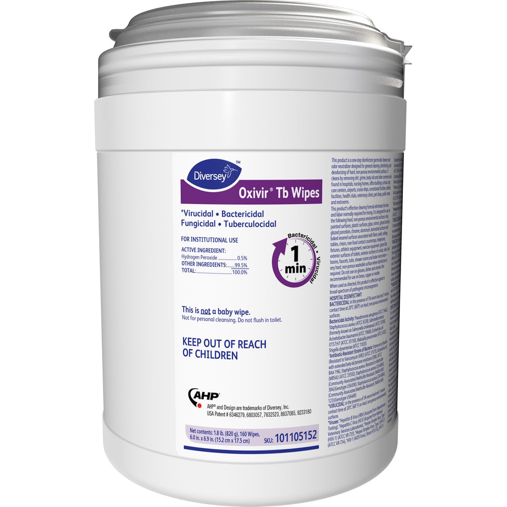 Diversey Oxivir Tb Disinfectant Cleaner Wipes