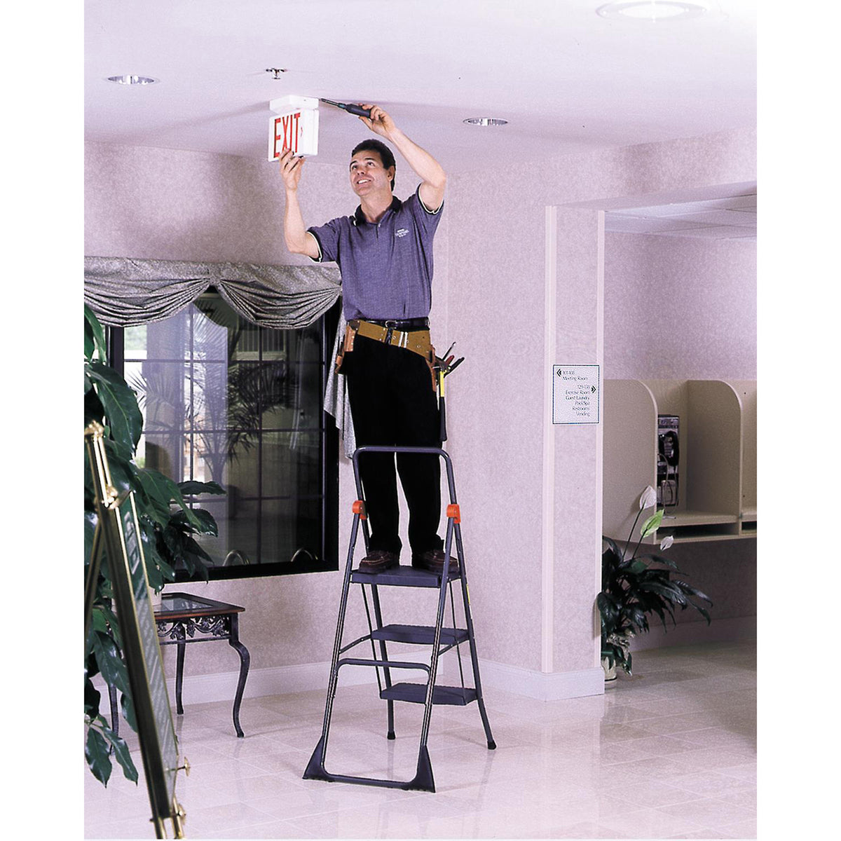Cosco Steel 3-Step Folding Step Stool