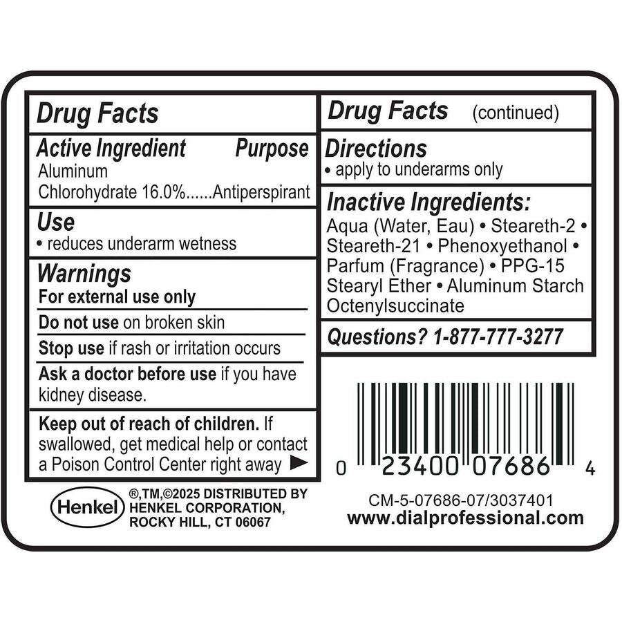 Dial Professional Scented Antiperspirant/Deodorant RollOn