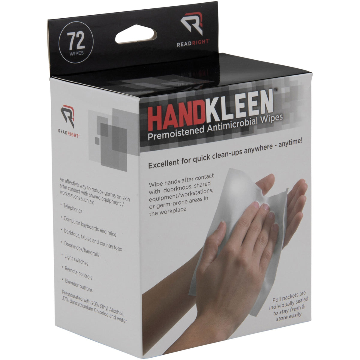 Read Right Handkleen Wipes