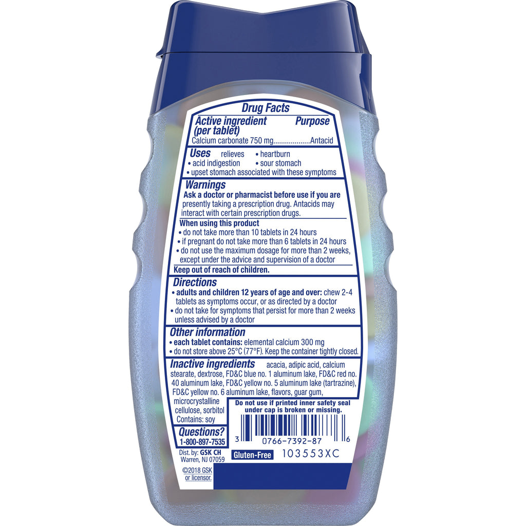 TUMS Smoothies Extra Strength Antacid Chewable Tablet