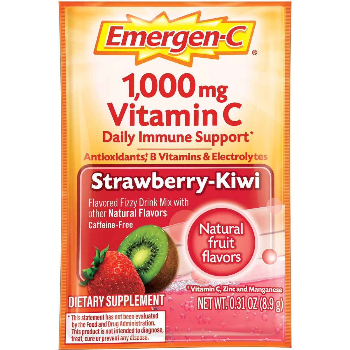 Emergen-C Strawberry-Kiwi Vitamin C Drink Mix