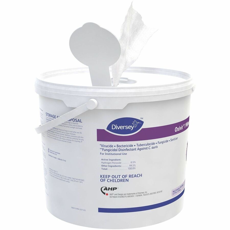 Diversey One-Step Ready-to-Use Hospital Disinfectant Cleaner Wipe