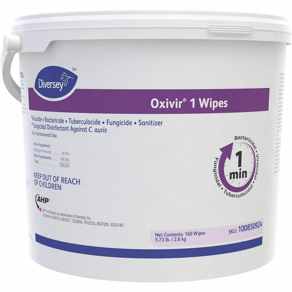 Diversey One-Step Ready-to-Use Hospital Disinfectant Cleaner Wipe