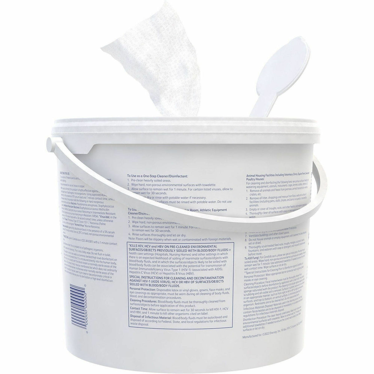 Diversey One-Step Ready-to-Use Hospital Disinfectant Cleaner Wipe