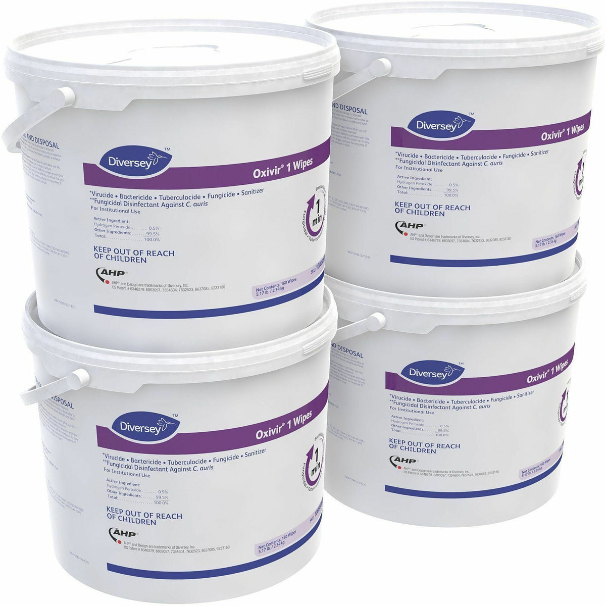 Diversey One-Step Ready-to-Use Hospital Disinfectant Cleaner Wipe