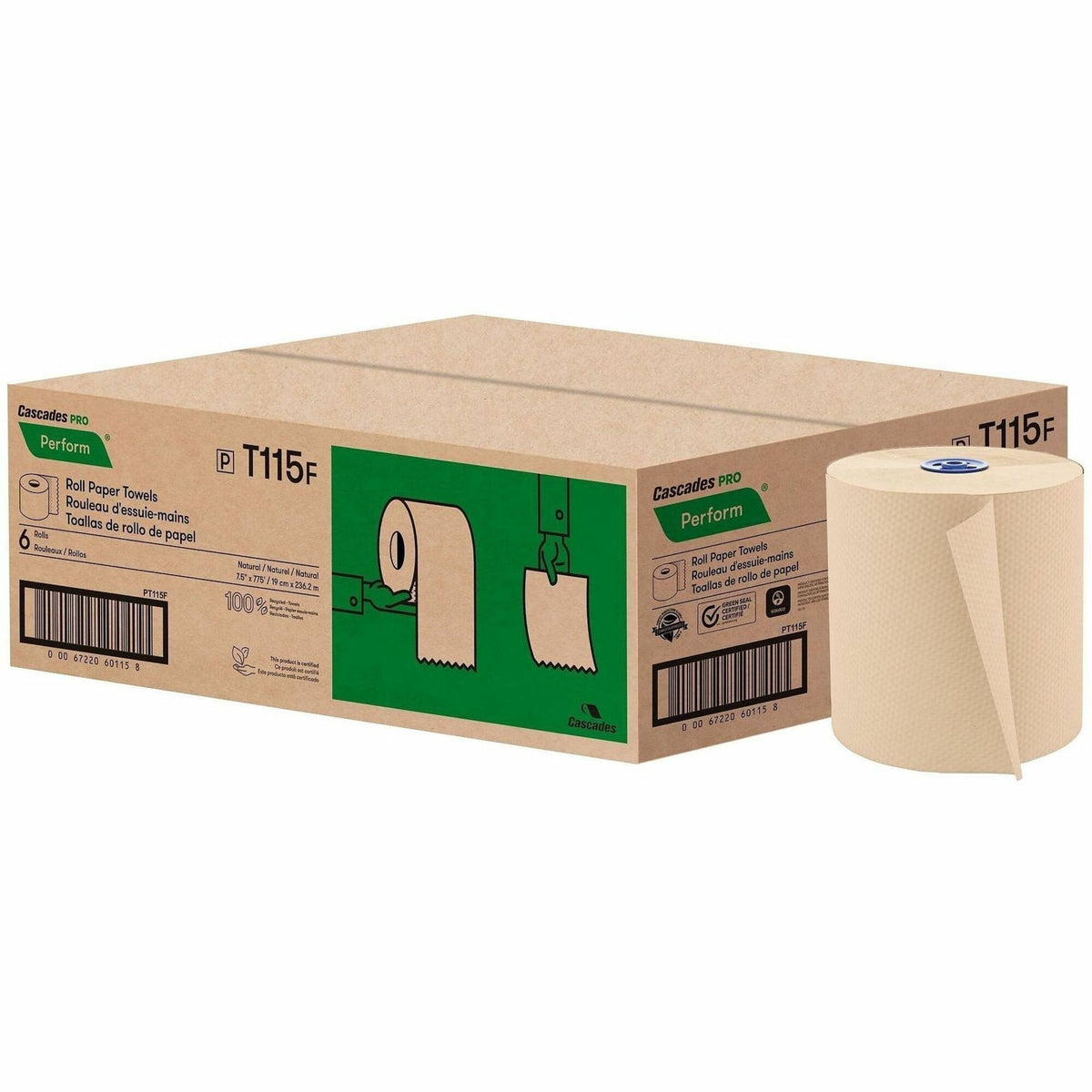 Cascades PRO Roll Towels for Tandem, 775'