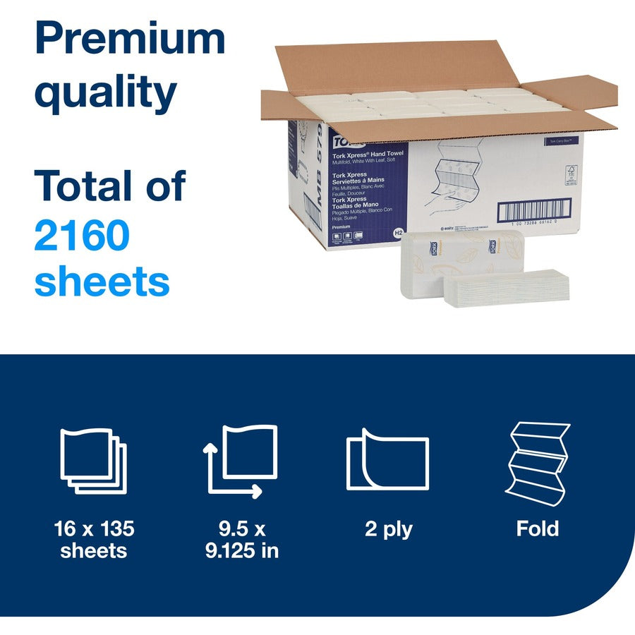 TORK Xpress Soft Multifold Hand Towel White H2