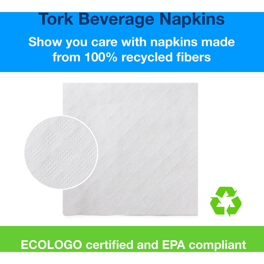 TORK White Beverage Napkin