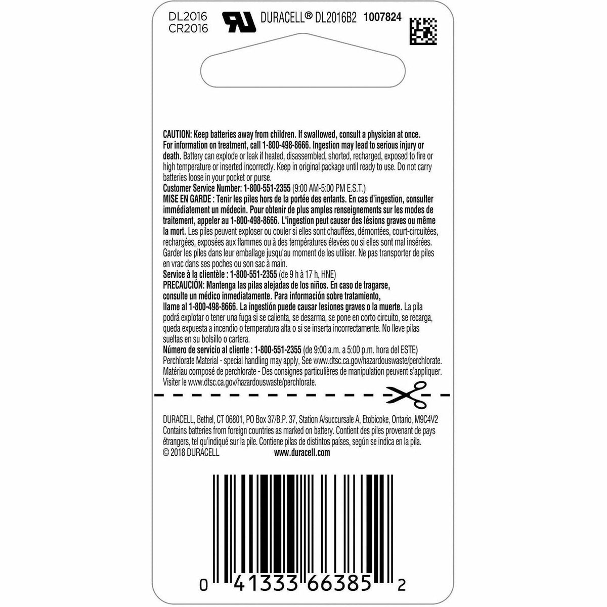 Duracell Coin Cell General Purpose Battery
