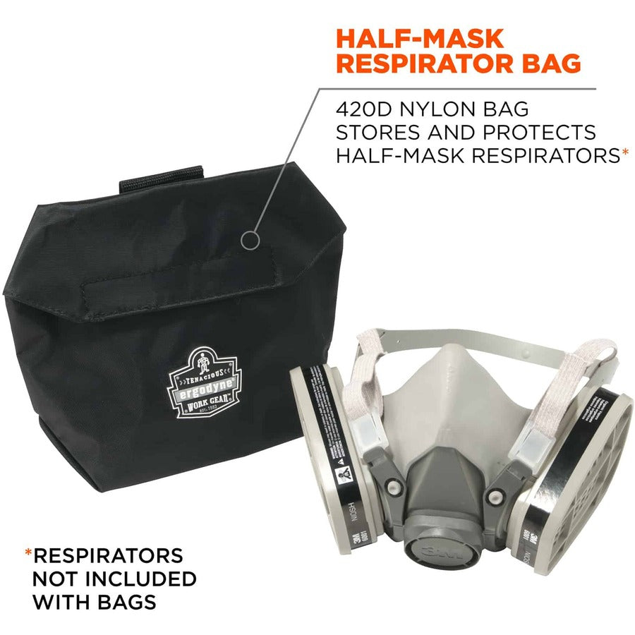 Ergodyne Arsenal 5182 Carrying Case Half Mask Respirator - Black