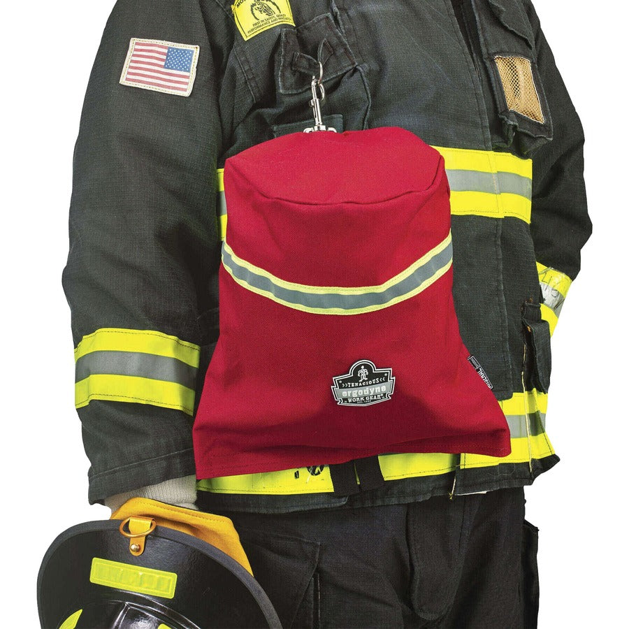 Ergodyne Arsenal 5082 Carrying Case Gear, Belt, ID Card, Full Mask Respirator, SCBA Mask - Red