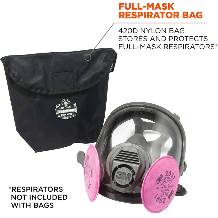 Ergodyne Arsenal 5181 Carrying Case (Flap) Full Mask Respirator - Black