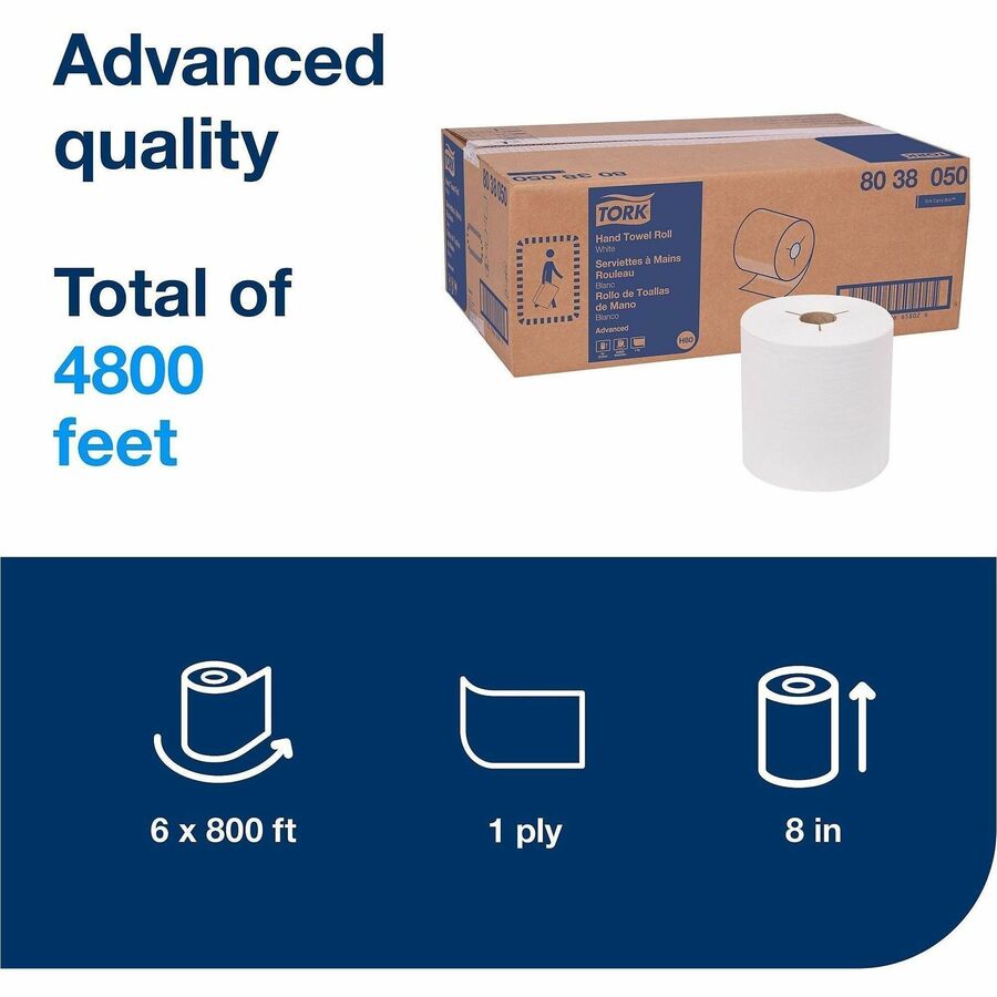 TORK Paper Hand Towel Roll White H80