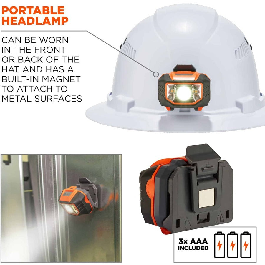 Ergodyne 8973LED Full Brim Hard Hat