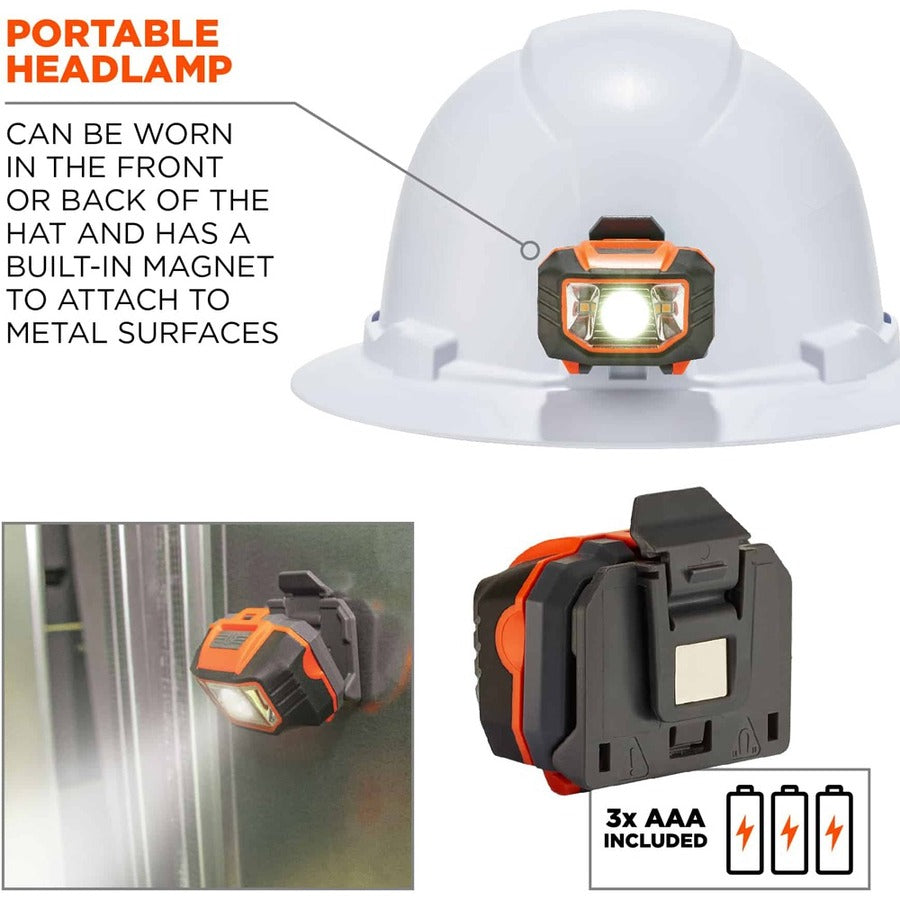 Ergodyne 8971LED Full Brim Hard Hat