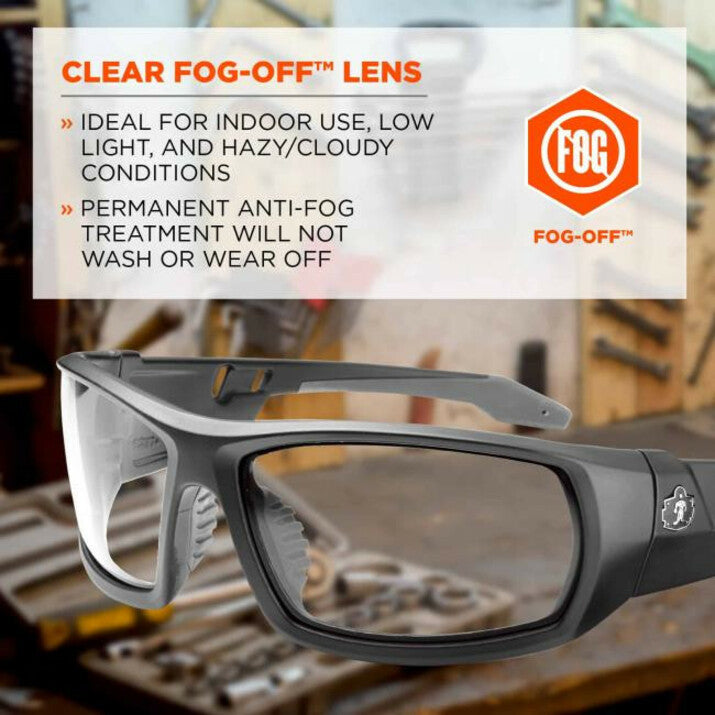 Ergodyne Odin AF Clear Safety Glasses