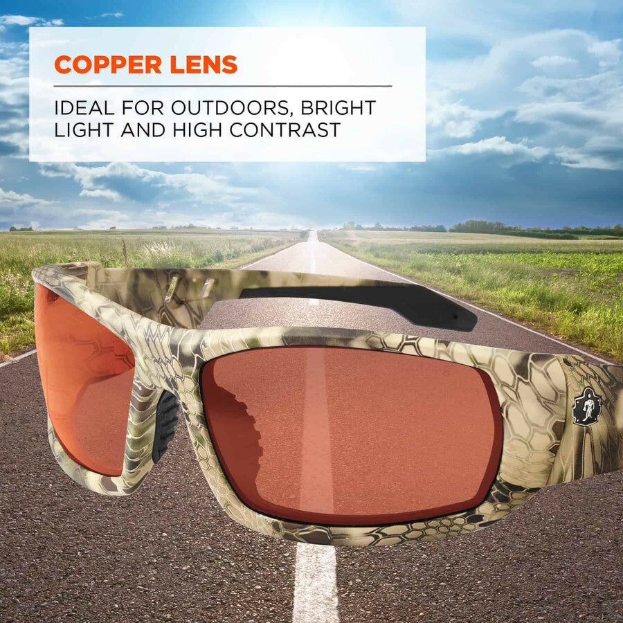 Ergodyne Odin Copper Lens Safety Glasses