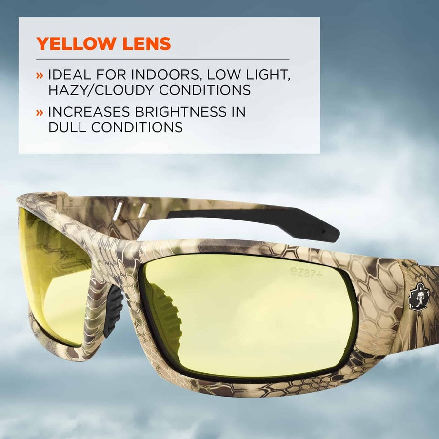 Ergodyne Odin Yellow Lens Safety Glasses