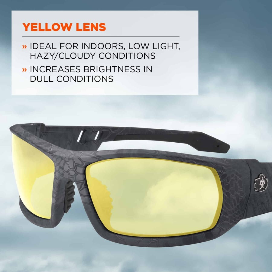 Ergodyne Odin Yellow Lens Safety Glasses