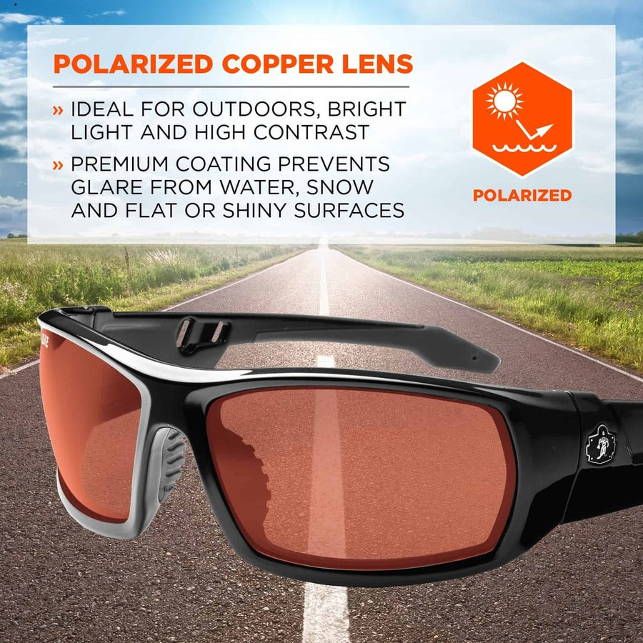 Ergodyne Polarized Copper Safety Glasses