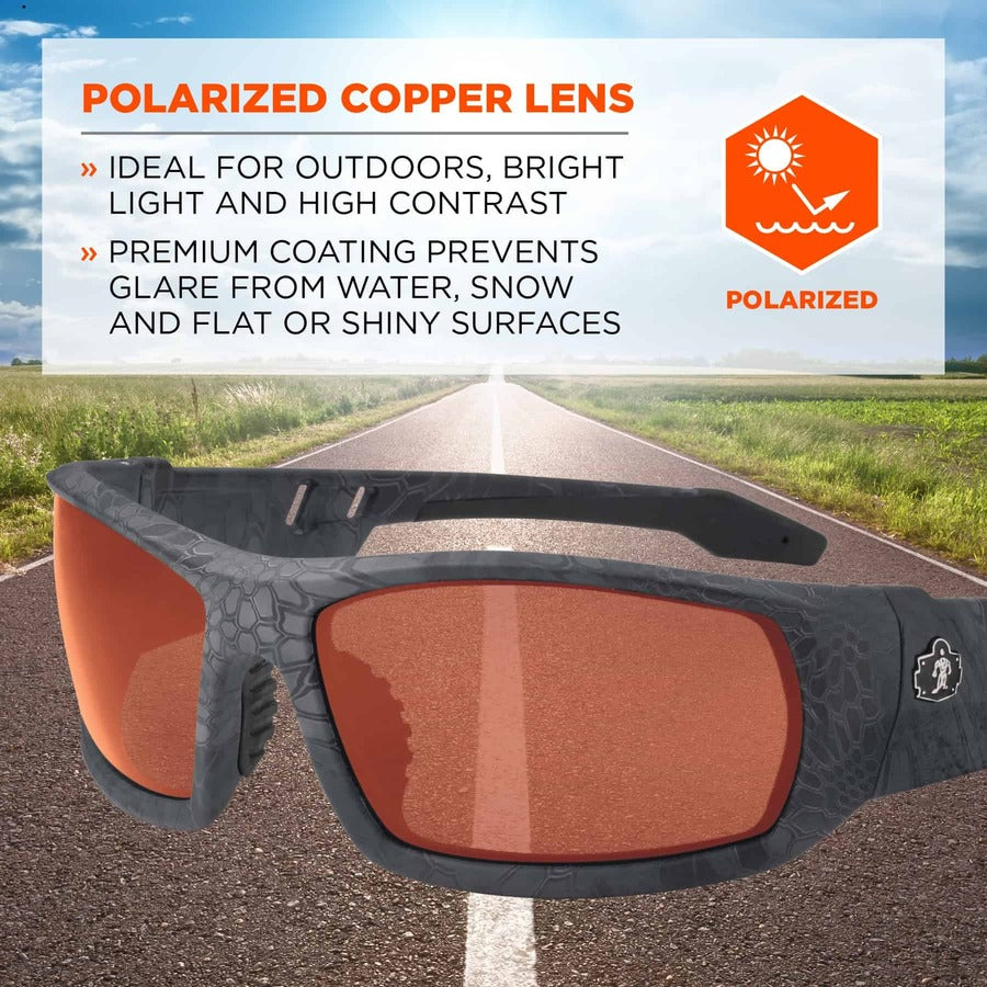 Ergodyne Polarized Copper Safety Glasses
