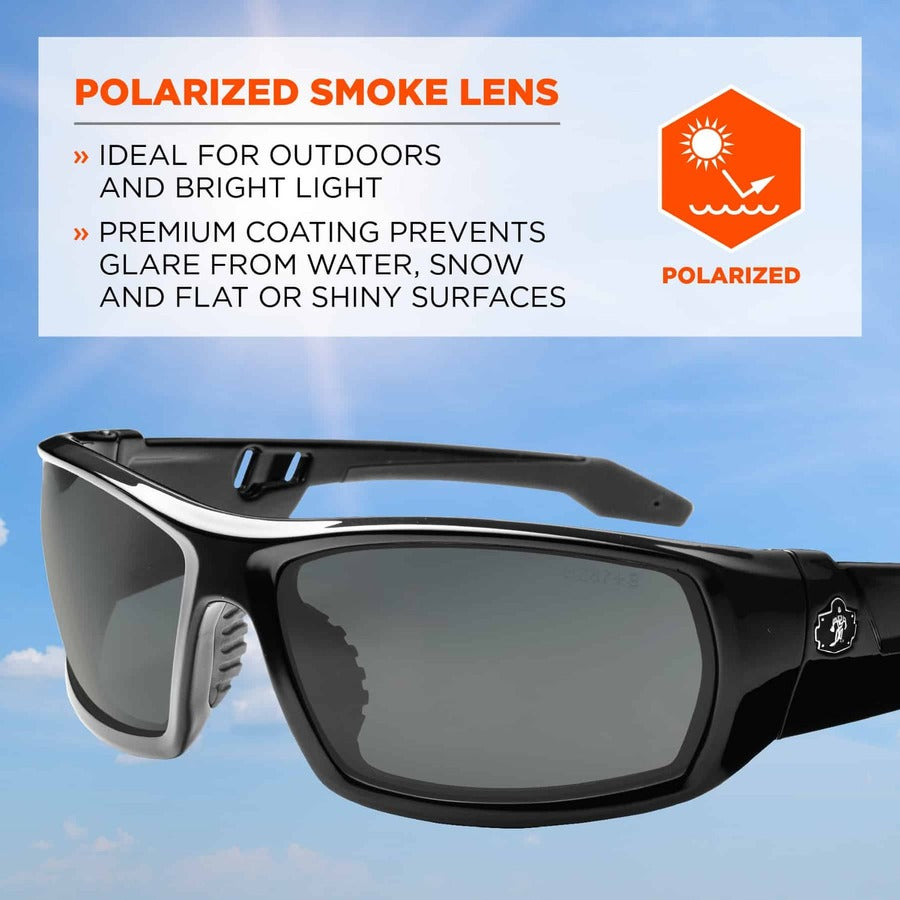 Ergodyne Polarized Smoke Safety Glasses