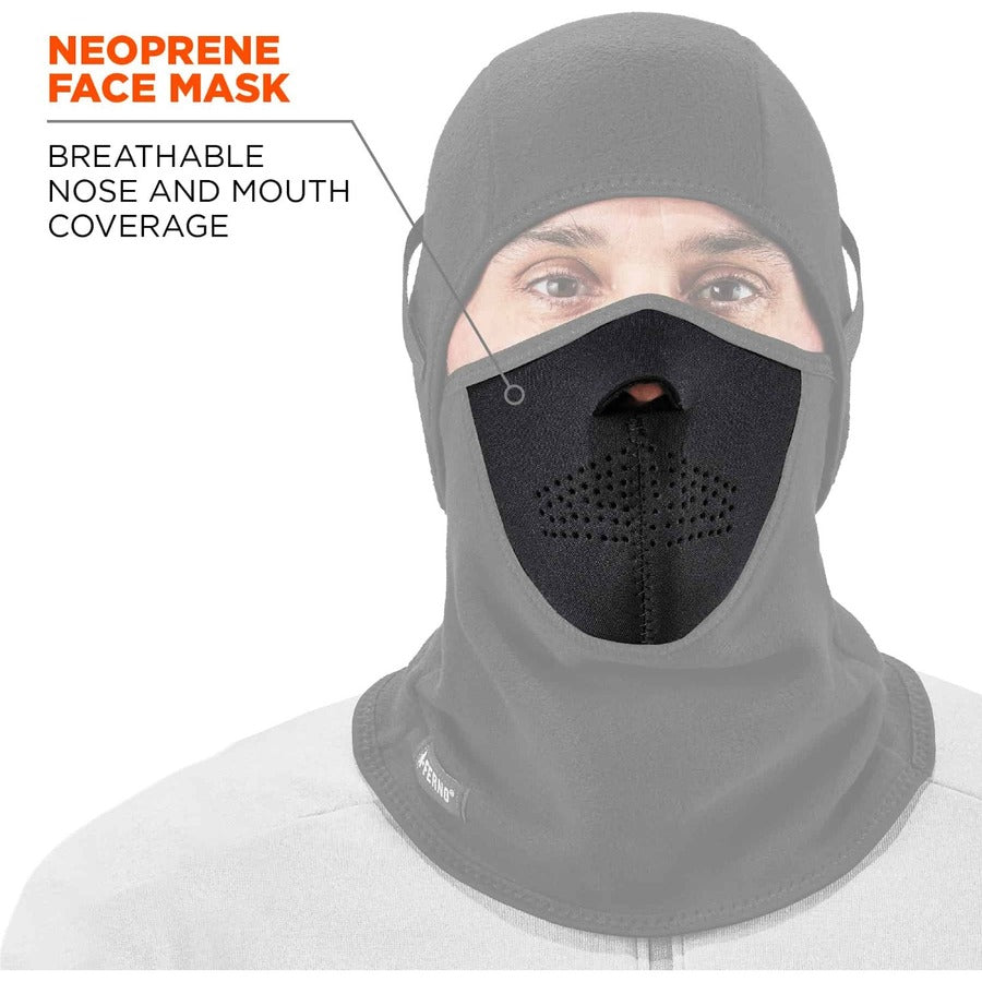 Ergodyne N-Ferno 6827 Balaclava Face Mask - 2-Piece, Fleece/Neoprene