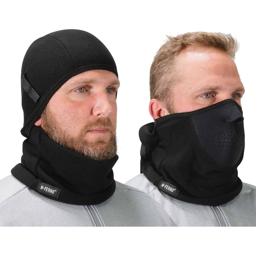Ergodyne N-Ferno 6827 Balaclava Face Mask - 2-Piece, Fleece/Neoprene