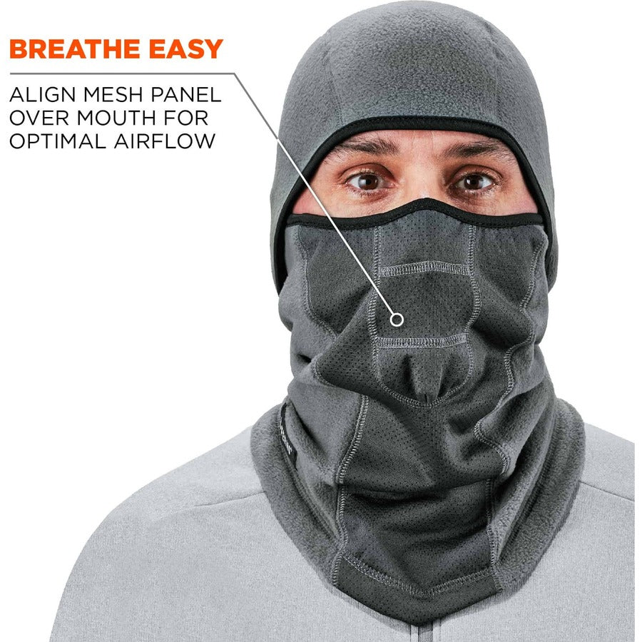 Ergodyne N-Ferno 6823 Balaclava Face Mask - Wind-Proof, Hinged Design