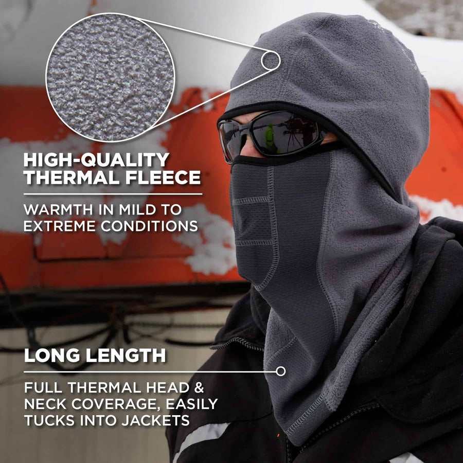 Ergodyne N-Ferno 6823 Balaclava Face Mask - Wind-Proof, Hinged Design