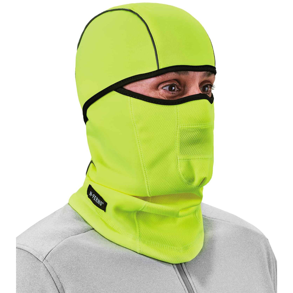 Ergodyne N-Ferno 6823 Balaclava Face Mask - Wind-Proof, Hinged Design
