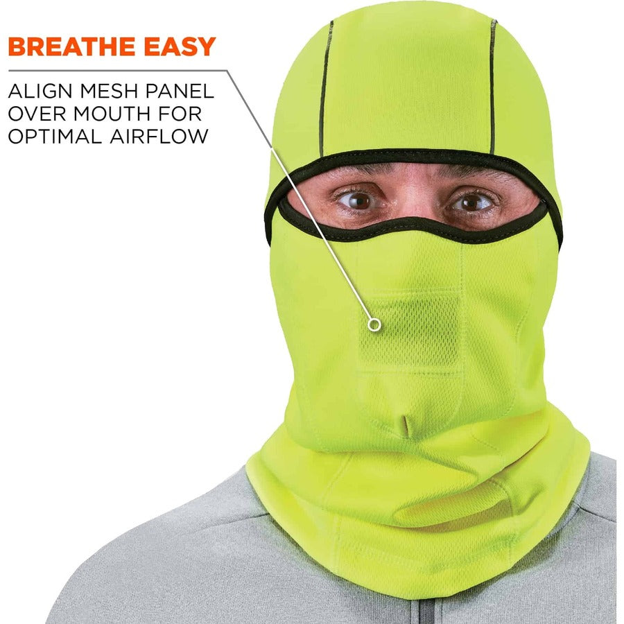 Ergodyne N-Ferno 6823 Balaclava Face Mask - Wind-Proof, Hinged Design