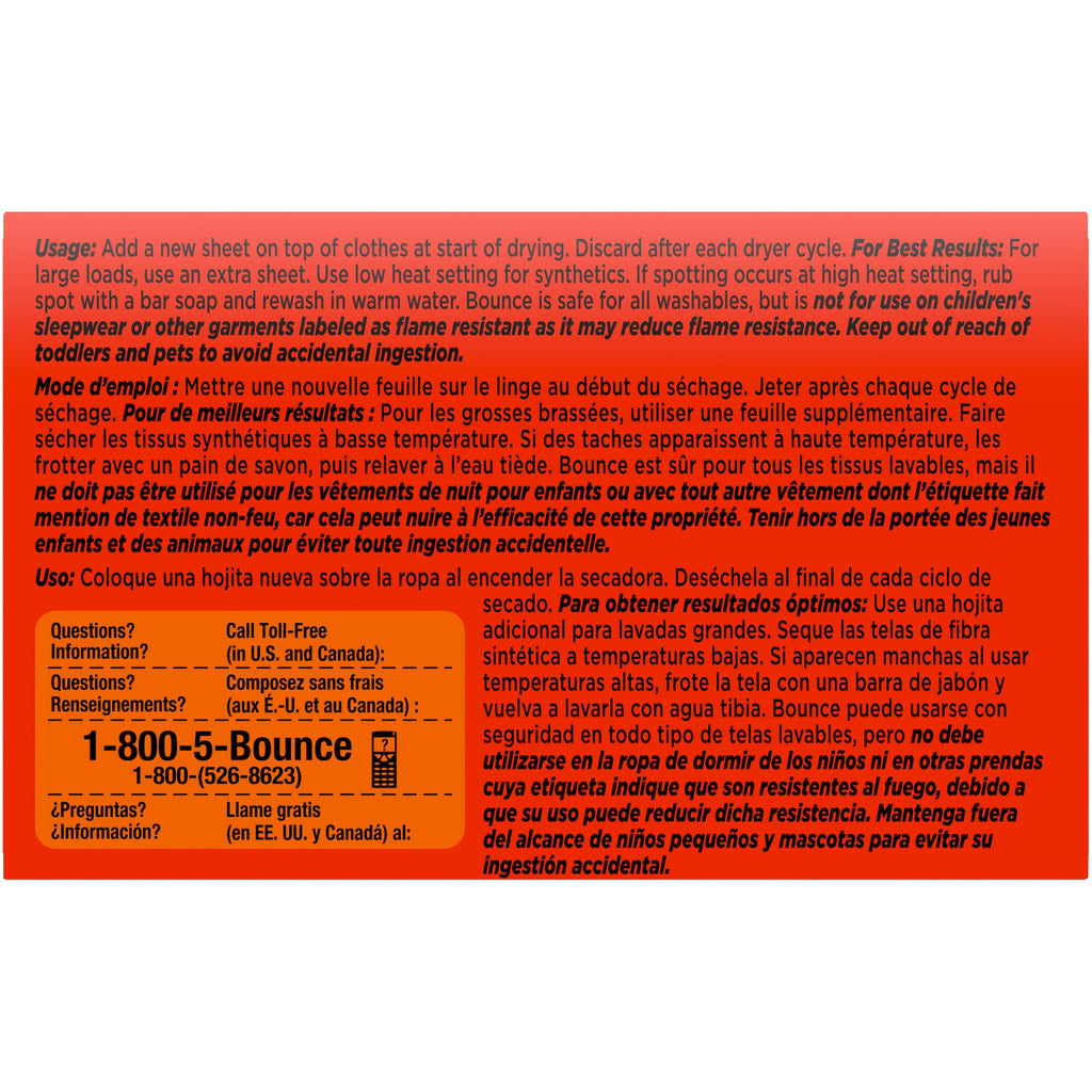 Bounce Outdoor Fresh Fabric Softener Dryer Sheets