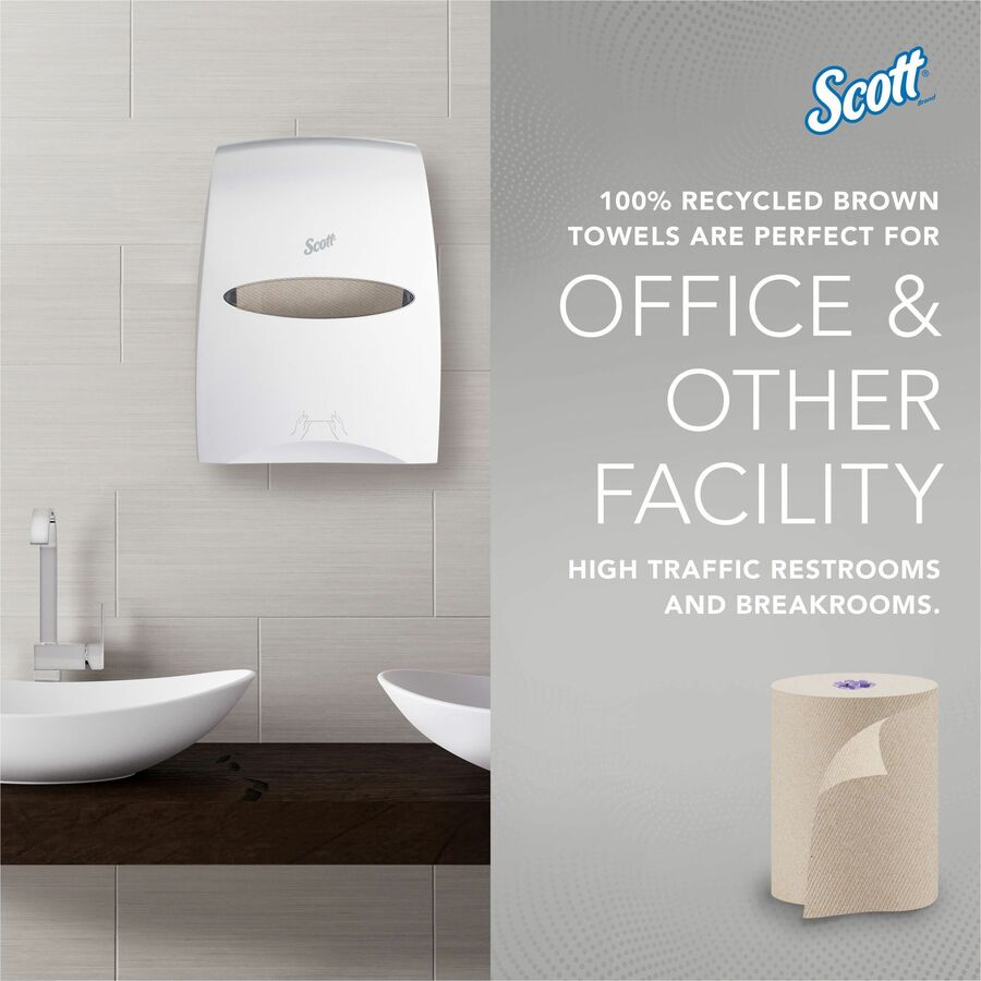 Scott Essential 100% Recycled Hard Roll Towels