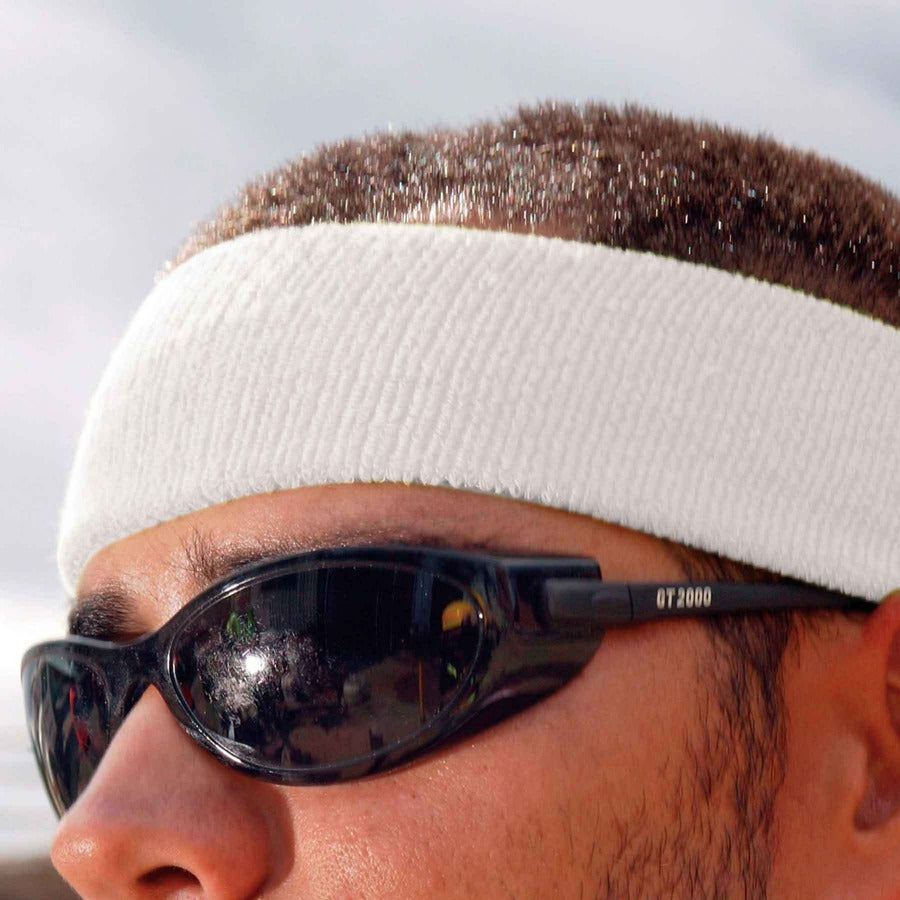 Ergodyne 6550 White Head Sweatband