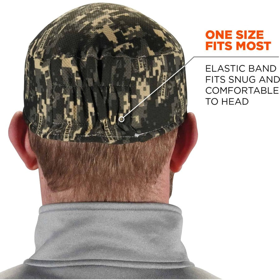 Ergodyne 6630 Camo Skull Cap - Terry Cloth