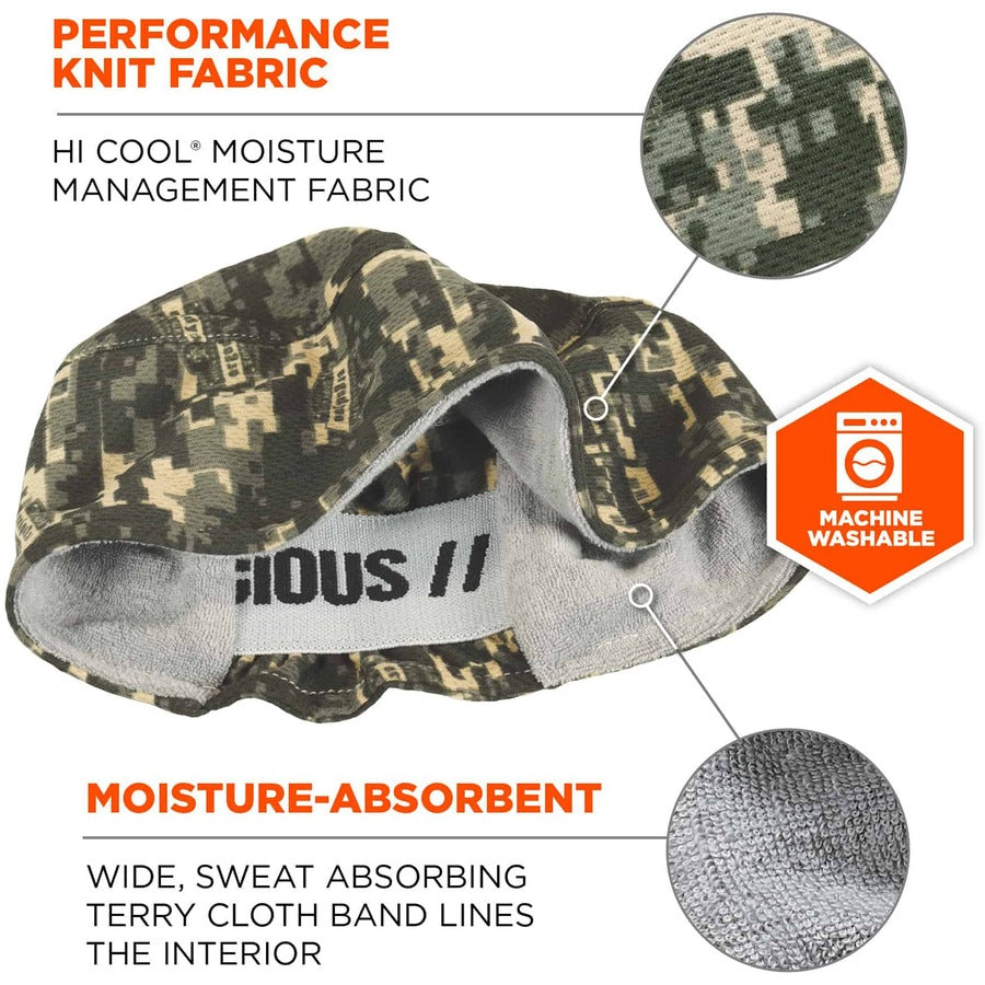 Ergodyne 6630 Camo Skull Cap - Terry Cloth