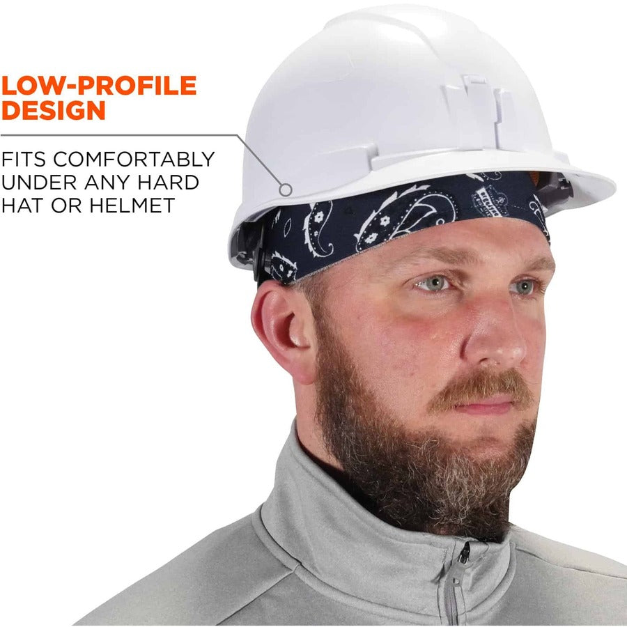 Ergodyne 6630 Navy Western Skull Cap - Terry Cloth