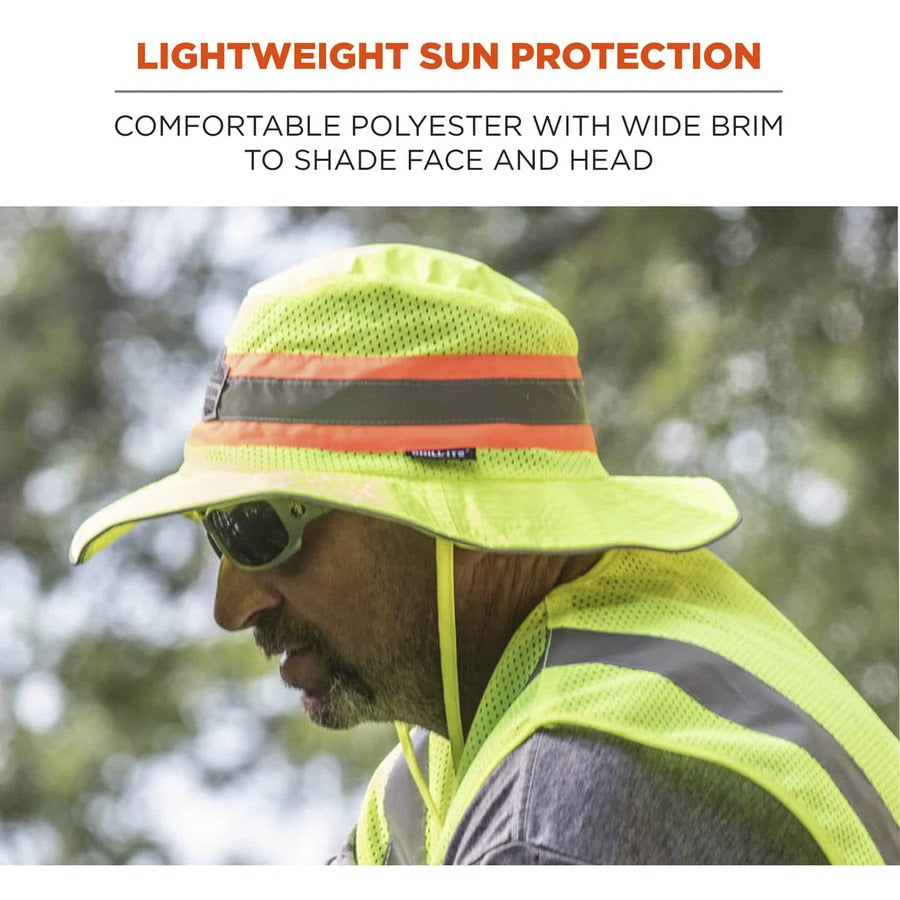 Ergodyne 8935CT HI-Vis Ranger Sun Hat - PVA Cooling